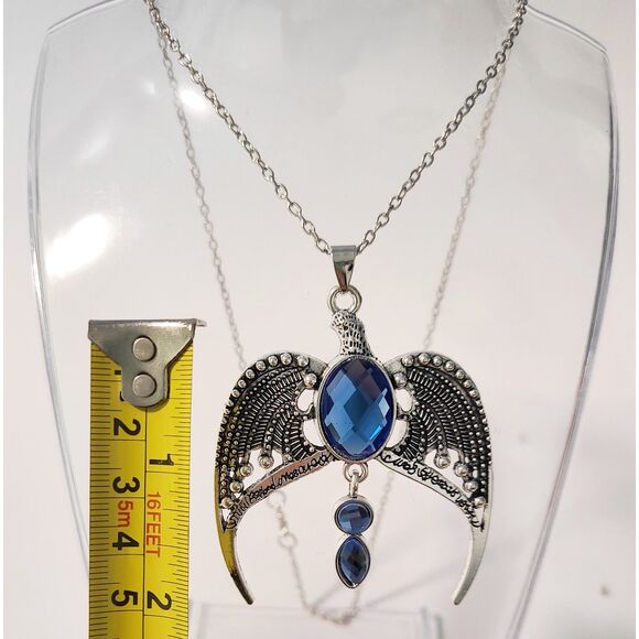NWT Ravenclaw Lost Diadem Tiara Necklace, Silver Chain Pendant Harry Potter - Picture 4 of 6